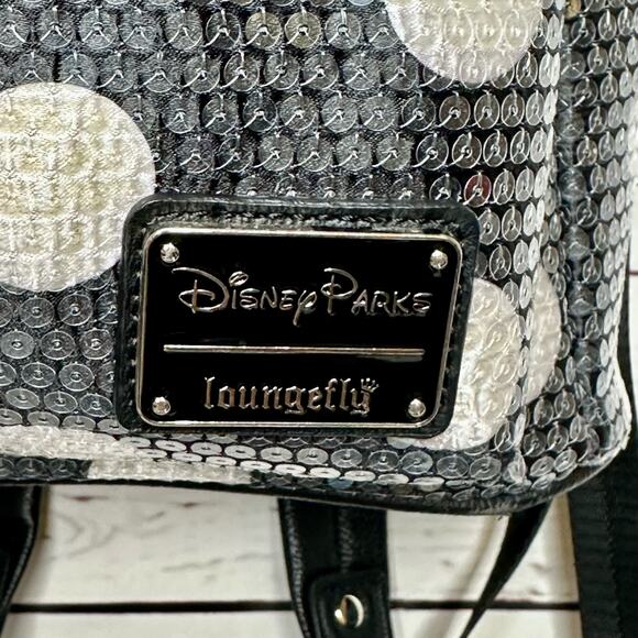 Disney Parks | Classic Minnie Mouse Sequin with Bow Mini Backpack main image 4